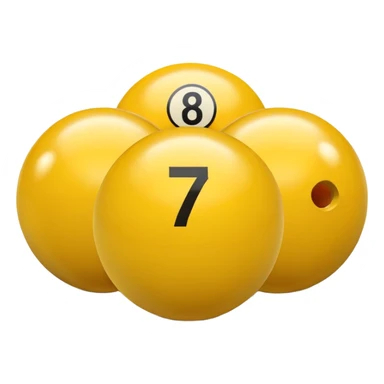 7 numbered billiard ball  sticker