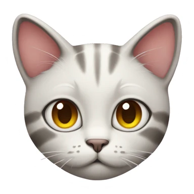 cat with pout and heart  sticker