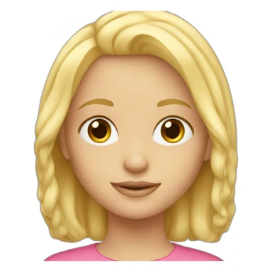 Ai blond girl sticker