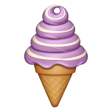 Mauve ice cream sticker