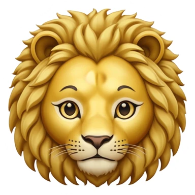 Human body lion face sticker