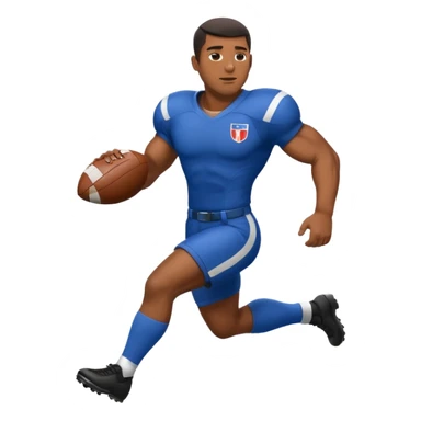 Black man playing football sticker