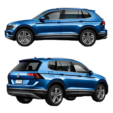 2018 model volkswagen tiguan highline blue sticker