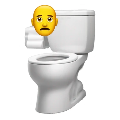 Man head on a toilet ( skibidi toilet ) sticker