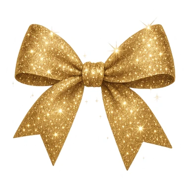 sparkling bow, glamorous and stylish sticker