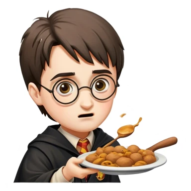 harry potter starting a food fight sticker