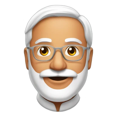 Narendra Modi with follow icon  sticker