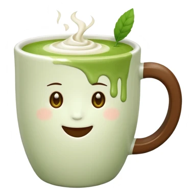 Matcha latte  sticker