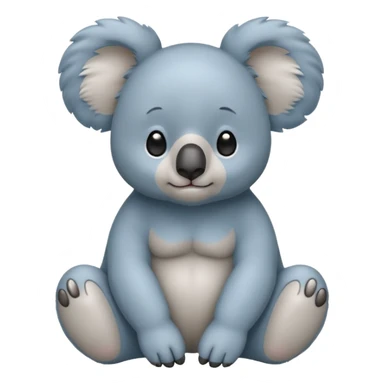 Blue koala bear sticker