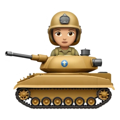 Driving a tank sticker