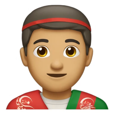 maroc avec drapeau sticker