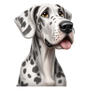 Merle great Dane sticker