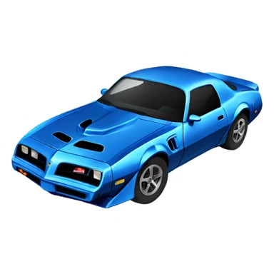 Blue trans am sticker