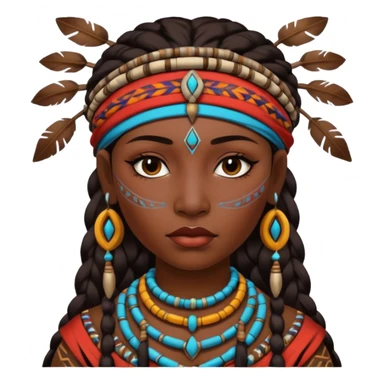 tribal woman sticker