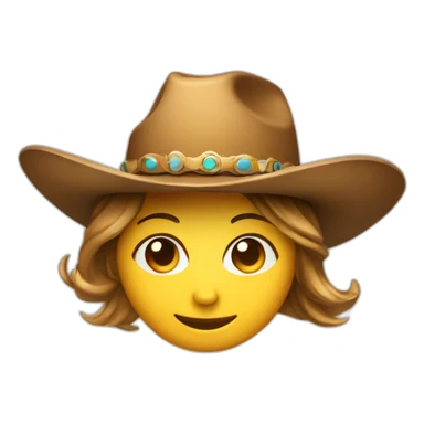 cowboy hat dancing girl sticker
