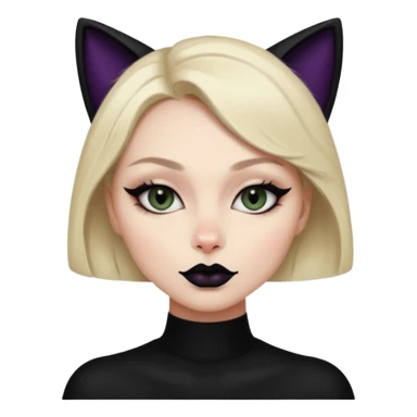 dark feminine energy woman, cat eye  sticker