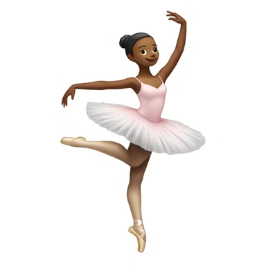 ballerina on pointe in passé arms fourth sticker
