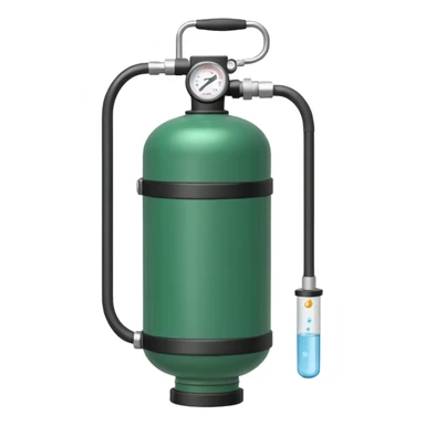 medical oxygen small green tank sticker