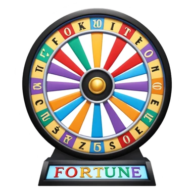 Wheel of Fotune tv show sticker