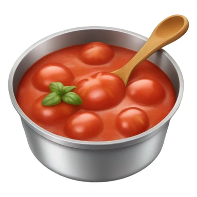 pan full off tomato souce with the spoon  sticker