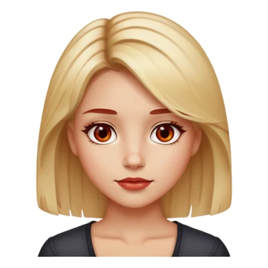 Ela é doira meio ruiva e também é bachinha olhos castanhos cor de mel meia branca  sticker