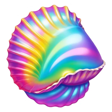 Lisa Frank seashell sticker