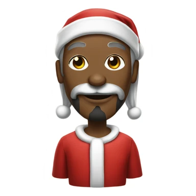 Snoop dogg dressed as Santa clause sticker