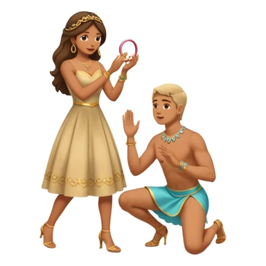 🧎‍♂️‍➡️💍💃 sticker