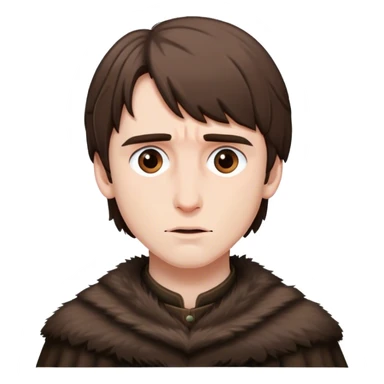 Bran Stark from game of thrones sticker