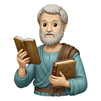 monument to Aristotle with a book sticker