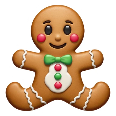 gingerbread with no eyes sticker