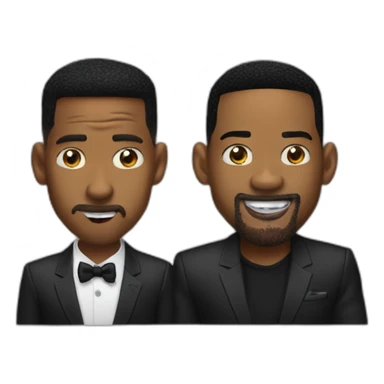 Will smith slapping chris rock atthe award ceremony sticker