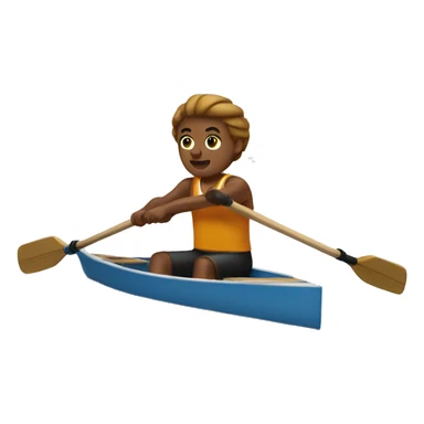 rowing in caramel here sticker