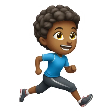 child playing sport sticker