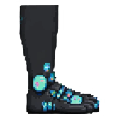 Pixel art leg and foot sticker