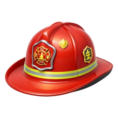 firefighter's hat sticker