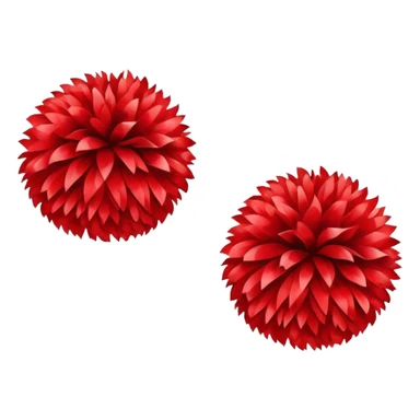 Cheerleading pom poms sticker
