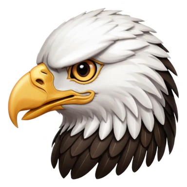 Eagle head emoji,use black theme, I dun want the white part  sticker