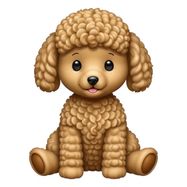 Teddy bear like poodle sticker