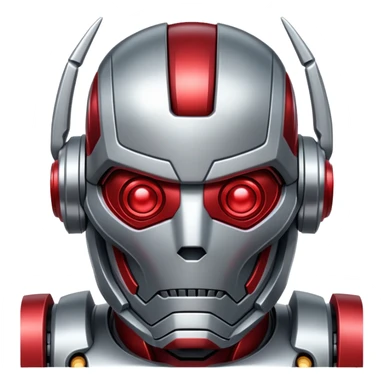 Ultron robot villain sticker