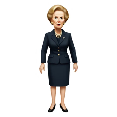 margaret thatcher full body sticker