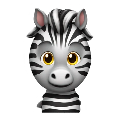 Zèbre avec un bec de canard sticker