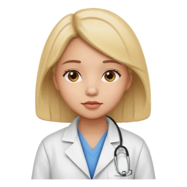 The cosmetologist girl was thinking sticker