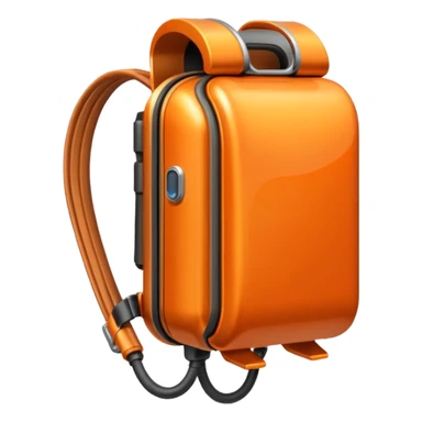 orange jetpack sticker