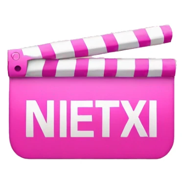 pink netflix sign sticker