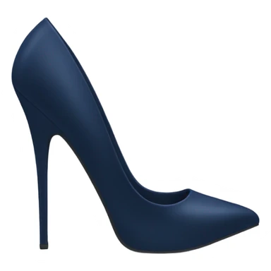 navi blue stiletto shoes sticker