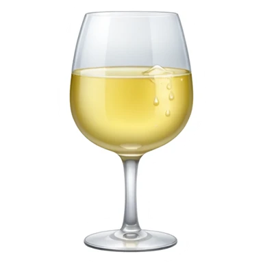 a glass of white wine sticker