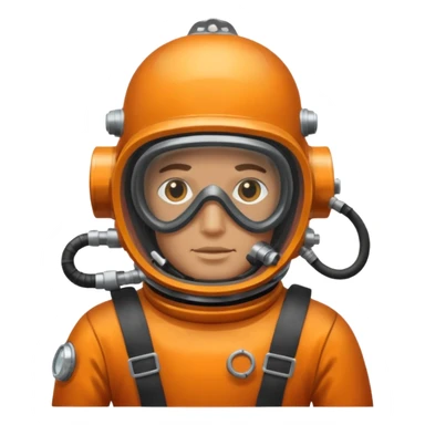 Buceador comercial trabajando, soldando una estructura metalica bajo agua sticker