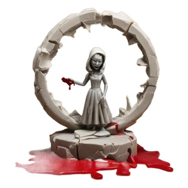 broken queen broken wax broken seal red crack broken circle broken sticker