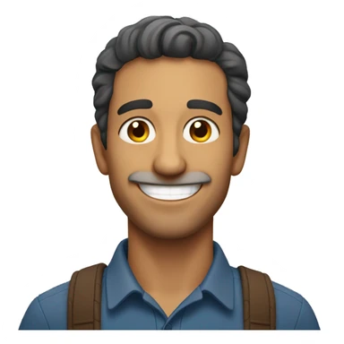 Smiling Spanish man sticker